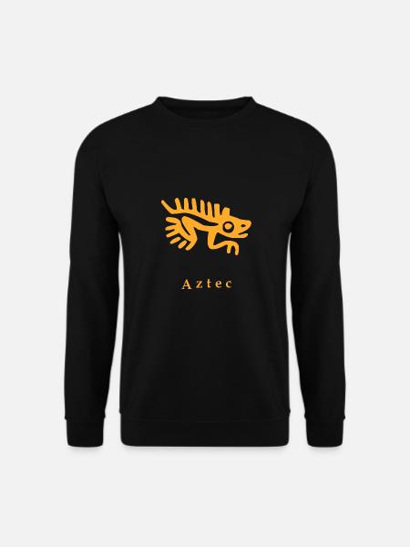 Azteken Echse - Unisex Pullover - Schwarz