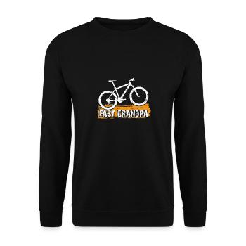Grand-père rapide sur le vélo - Sweat-shirt Unisexe - noir - Devant - Alina (178cm) & Michal (187cm)