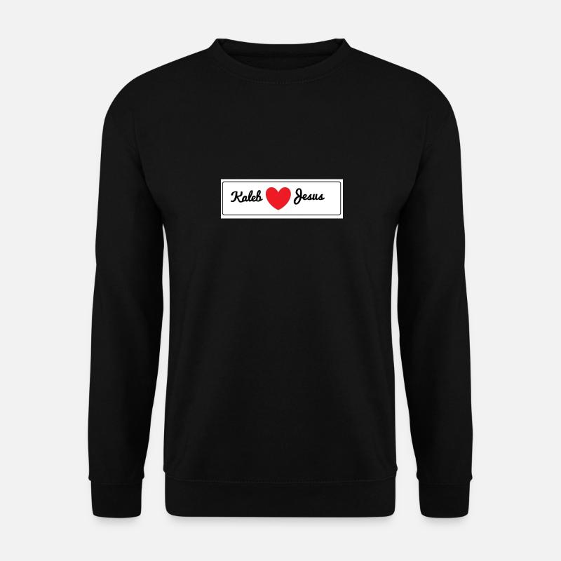 Kaleb liebt Jesus - Unisex Pullover - Schwarz