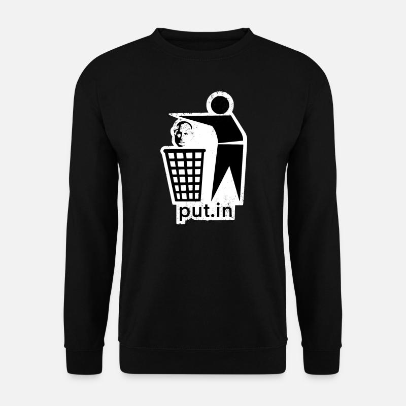 PEACE UKRAINE - put.in - STOP WAR ! - Unisex Sweatshirt - black
