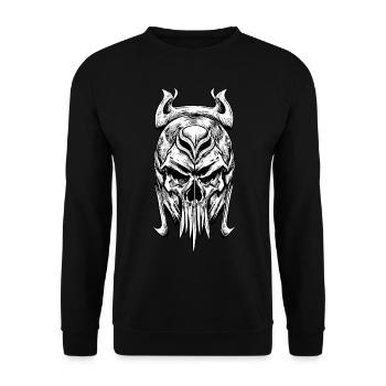 Vikings Rune nordique Vikings Valhalla Vikings - Sweat-shirt Unisexe - noir - Devant - Alina (178cm) & Michal (187cm)
