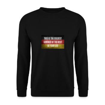 Dictons sur la protection du climat - Sweat-shirt Unisexe - noir - Devant - Alina (178cm) & Michal (187cm)