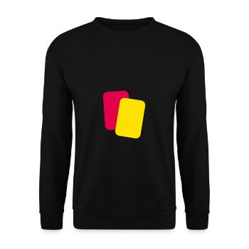 Arbitre cartes football - Sweat-shirt Unisexe - noir - Devant - Alina (178cm) & Michal (187cm)