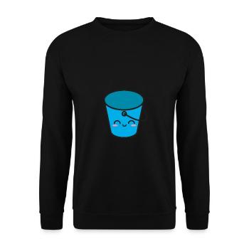 Cute bucket household - Unisex Sweatshirt - black - Front - Alina (178cm) & Michal (187cm)