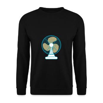 Ventilateur Croquis été - Sweat-shirt Unisexe - noir - Devant - Alina (178cm) & Michal (187cm)
