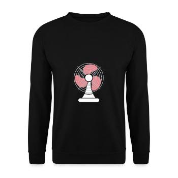 Fan summer heat - Unisex Sweatshirt - black - Front - Alina (178cm) & Michal (187cm)