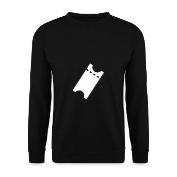 Ticket Eintrittskarte Sport - Unisex Sweatshirt - black - Front - Alina (178cm) & Michal (187cm)