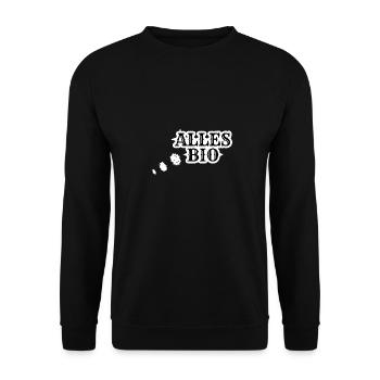 Alles Bio - Unisex Pullover - Schwarz - Vorne - Alina (178cm) & Michal (187cm)