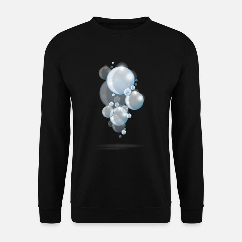 Soap bubbles (Blue Edition) - Unisex Sweatshirt - black