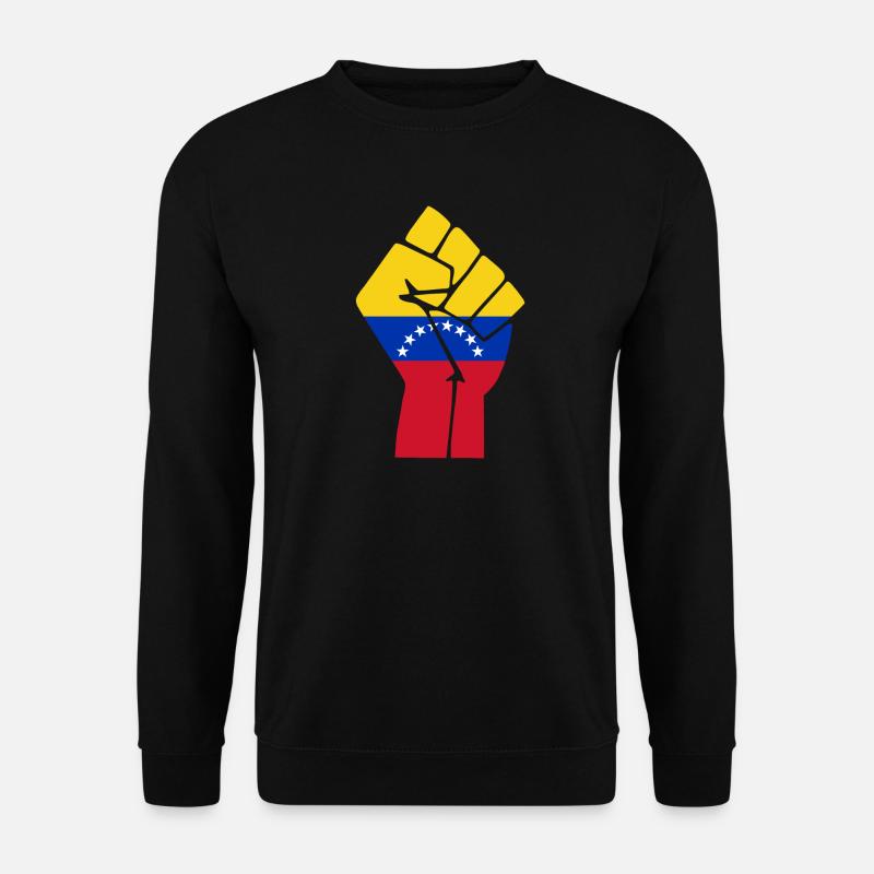 Drapeau du Poing du Venezuela - Sweat-shirt Unisexe - noir