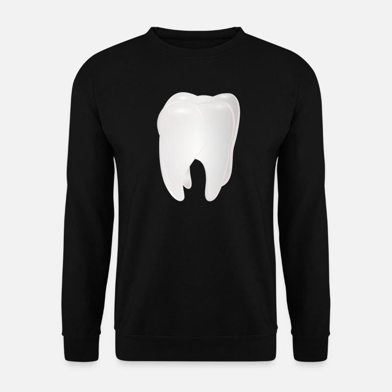 strahlend weißer Zahn - Unisex Pullover - Schwarz