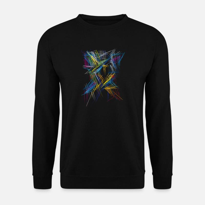 Futurism Abstract - 3D Pattern - Unisex Sweatshirt - black