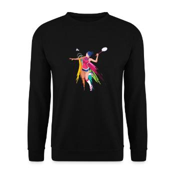 Badminton Women - Unisex Pullover - Schwarz - Vorne - Alina (178cm) & Michal (187cm)