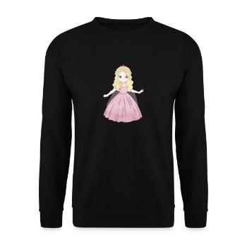 Princess - Unisex Sweatshirt - black - Front - Alina (178cm) & Michal (187cm)