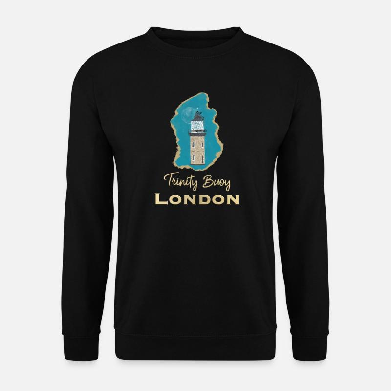 London, Trinity Buoy Lighthouse, Pixel Art - Unisex Sweatshirt - black