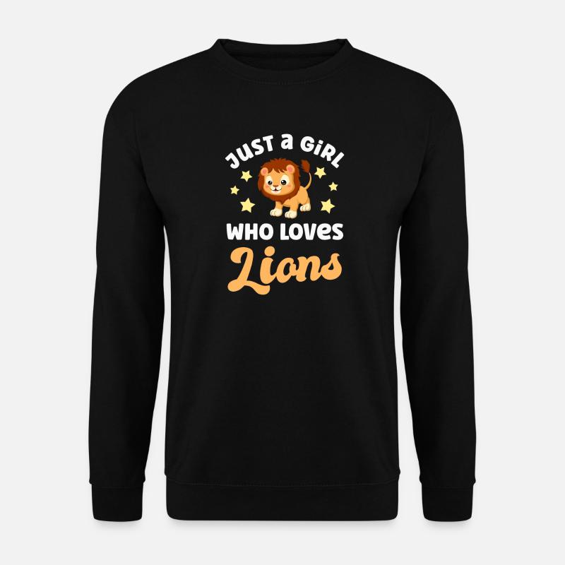 Löwe Löwen - Unisex Pullover - Schwarz
