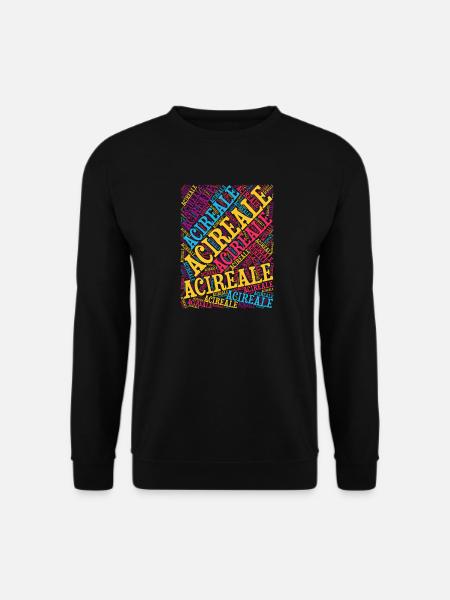 Sicilia t-shirt Acireale t shirt nuage de mots - Sweat-shirt Unisexe - noir