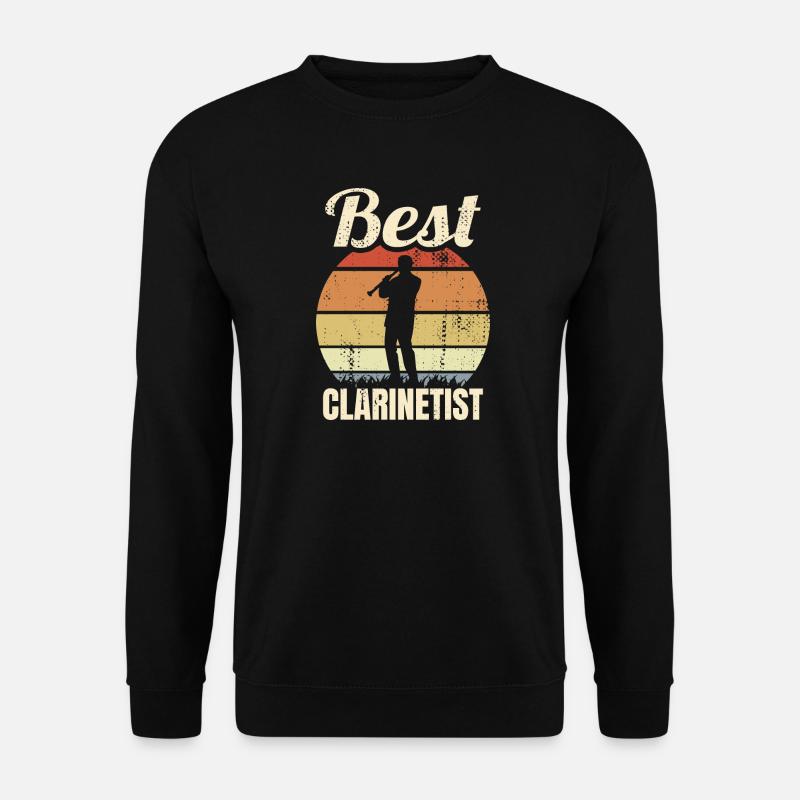 Lustiger Klarinettist - Unisex Pullover - Schwarz
