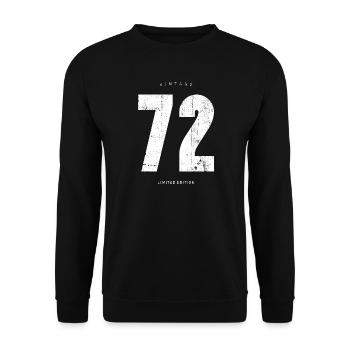 Vintage 72 Limited Edition - Unisex Sweatshirt - black - Front - Alina (178cm) & Michal (187cm)