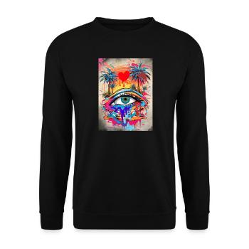 La terre dégouline - Sweat-shirt Unisexe - noir - Devant - Alina (178cm) & Michal (187cm)