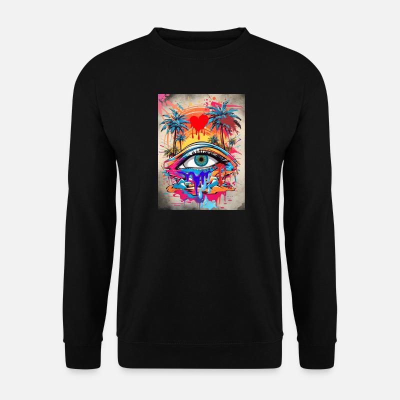 Die Erde tropft - Unisex Pullover - Schwarz