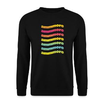 t-shirt Napoli ammore t-shirt idée cadeau amour - Sweat-shirt Unisexe - noir - Devant - Alina (178cm) & Michal (187cm)