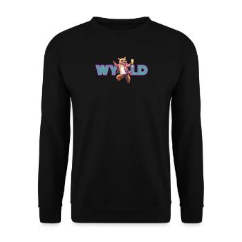Wyld Cat - Unisex Pullover - Schwarz - Vorne - Alina (178cm) & Michal (187cm)