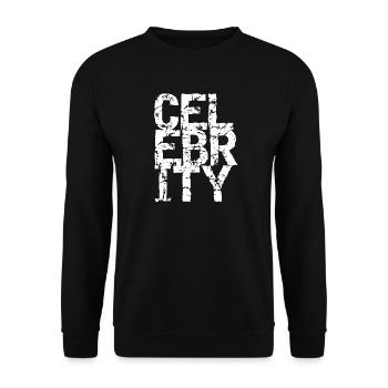 Typographie Rugueuse Urban Art - Sweat-shirt Unisexe - noir - Devant - Alina (178cm) & Michal (187cm)