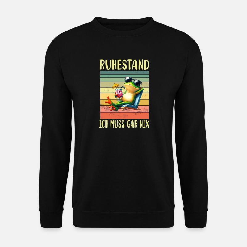 Ruhestand Rentner Pension - Unisex Pullover - Schwarz
