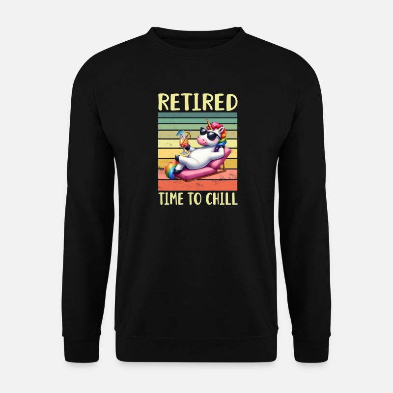 Ruhestand Rentner Rentnerin - Unisex Pullover - Schwarz