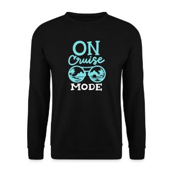 Kreuzfahrt Urlaub - Unisex Pullover - Schwarz - Vorne - Alina (178cm) & Michal (187cm)