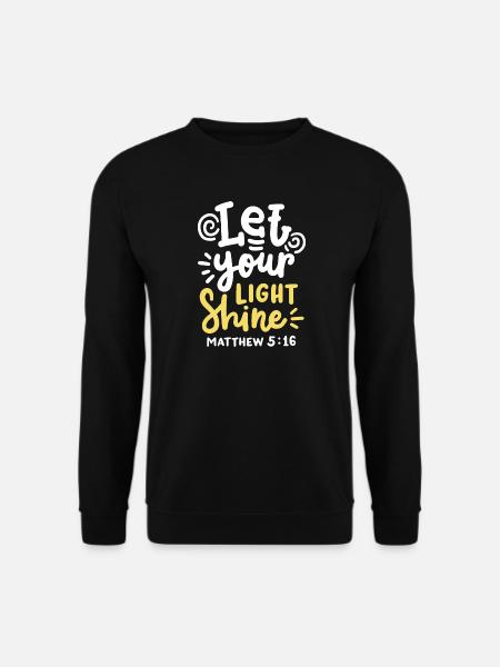 Bibelvers Christlich - Unisex Pullover - Schwarz