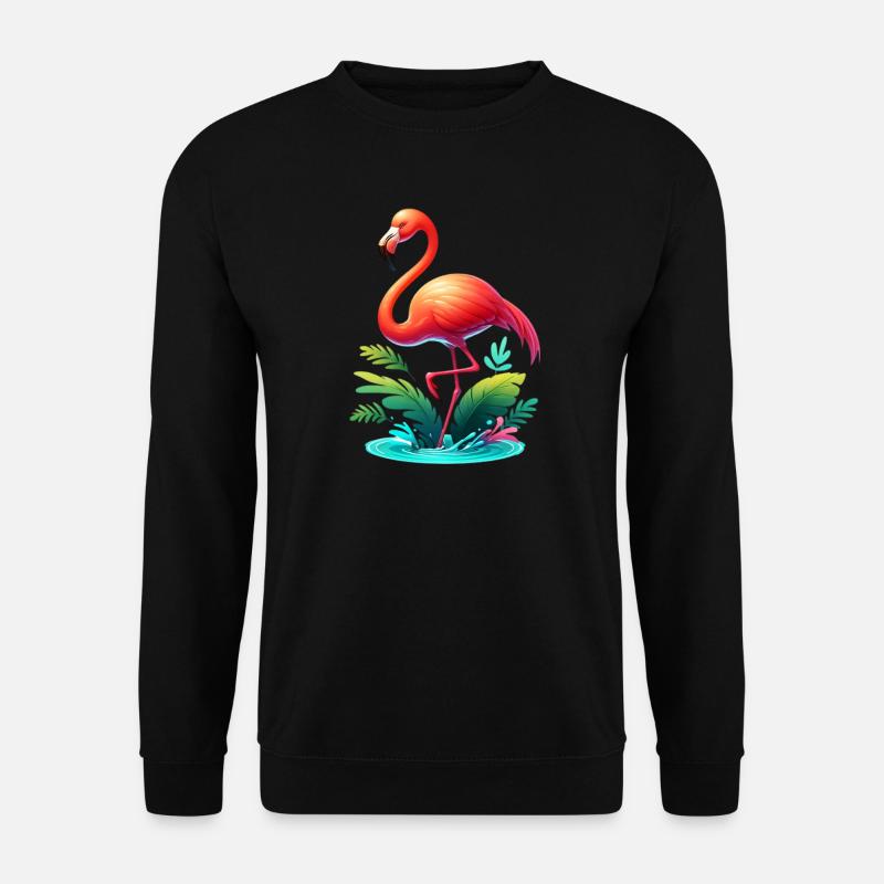Flamant - Sweat-shirt Unisexe - noir