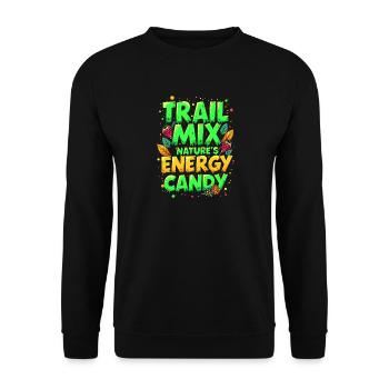 MÉLANGE MONTAGNARD : BONBON ÉNERGÉTIQUE DE LA NATURE - Sweat-shirt Unisexe - noir - Devant - Alina (178cm) & Michal (187cm)