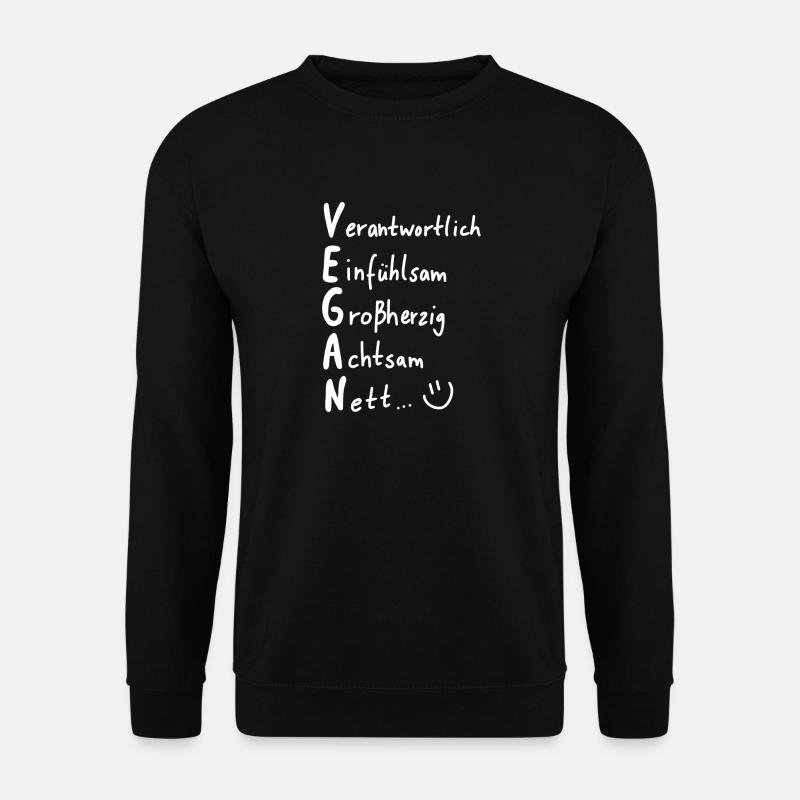 Vegan - Unisex Pullover - Schwarz