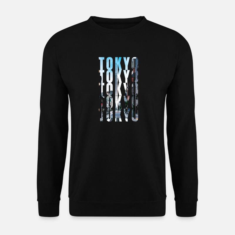 Tokyo Skyline - Unisex Pullover - Schwarz