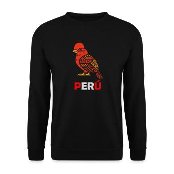 Abird Nacional Pérou - Coq de roche - Sweat-shirt Unisexe - noir - Devant - Alina (178cm) & Michal (187cm)