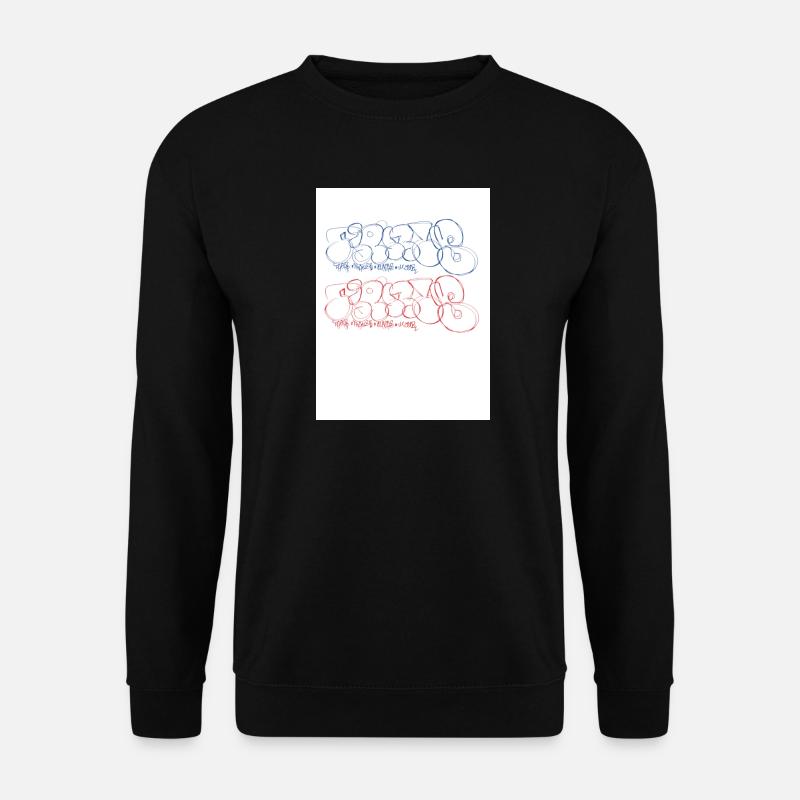 Artistic graffiti lettering Paris - Unisex Sweatshirt - black