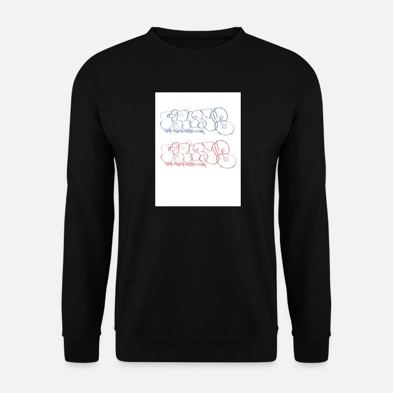 Paris Bubble Paris Throw-up Paris Graffiti - Unisex Pullover - Schwarz