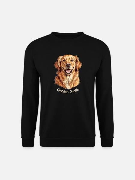 Golden Smile - Golden Retriever Hund - Unisex Pullover - Schwarz