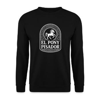El Pony Pisador - Sweat-shirt Unisexe - noir - Devant - Alina (178cm) & Michal (187cm)