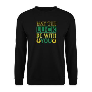 Que la chance soit avec vous - Sweat-shirt Unisexe - noir - Devant - Alina (178cm) & Michal (187cm)