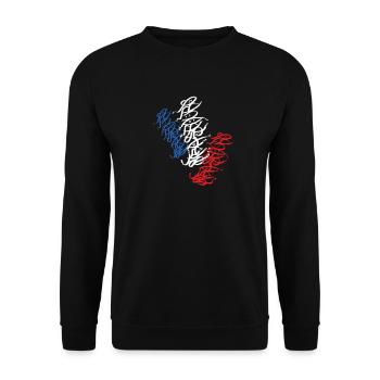 Strasbourg Street Art Day Graffiti T-Shirt - Unisex Sweatshirt - black - Front - Alina (178cm) & Michal (187cm)