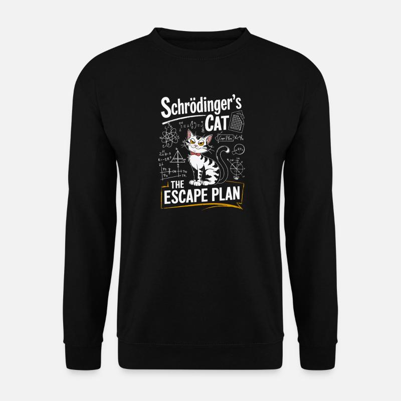 Schrödinger Cat: Der Fluchtplan - Unisex Pullover - Schwarz