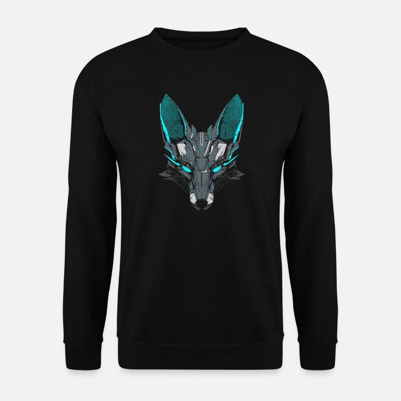 Mecha Fox - Unisex Sweatshirt - black