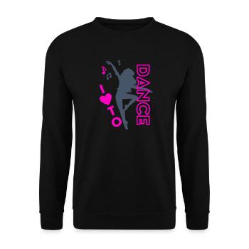 Dance - Unisex Sweatshirt - black - Front - Alina (178cm) & Michal (187cm)