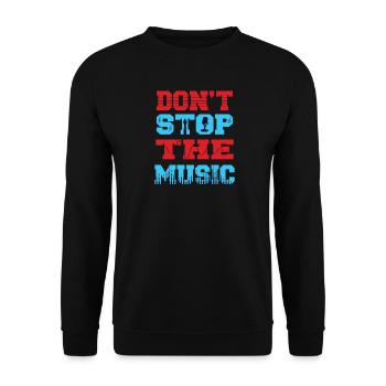 N’arrêtez pas la musique - Sweat-shirt Unisexe - noir - Devant - Alina (178cm) & Michal (187cm)