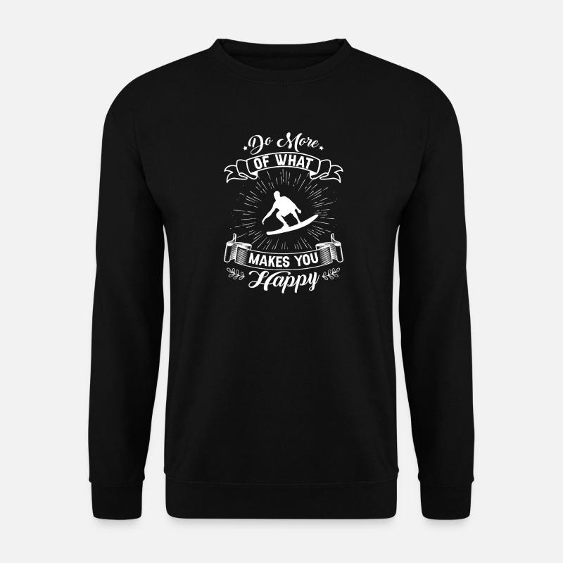 Faites plus de surf - Sweat-shirt Unisexe - noir