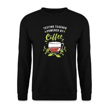 Teacher Exam - Unisex Sweatshirt - black - Front - Alina (178cm) & Michal (187cm)