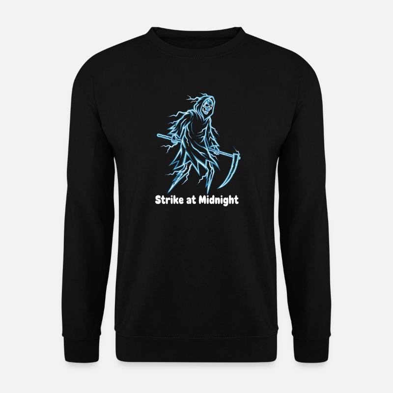Mitternachts-Skelett Neon - Unisex Pullover - Schwarz